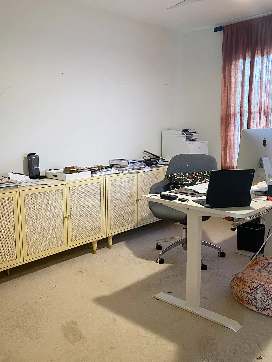 After a Pipe Leak Wrecked Her Floors, This Designer Rebuilt Her Office With Clever Storage