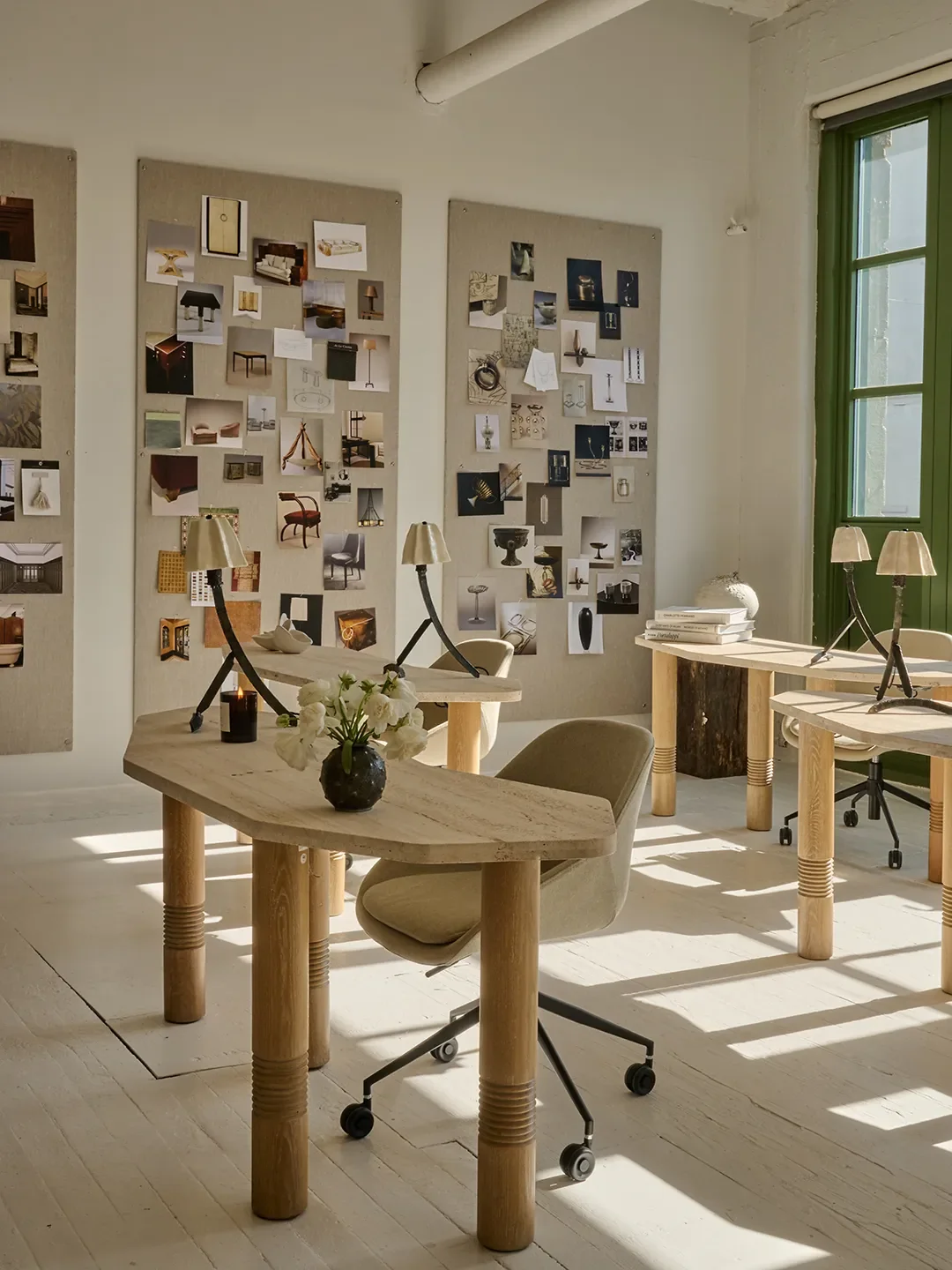 Revival Console Tables (sold out),Athena Calderone for Crate & Barrel; Nixon Office Chairs,EQ3.