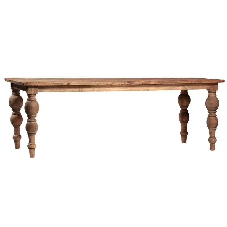 rustic wood table